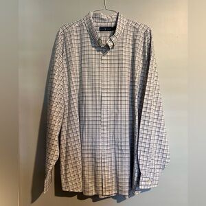 Men’s plaid long sleeve button down shirt Polo Ralph Lauren size 4XB